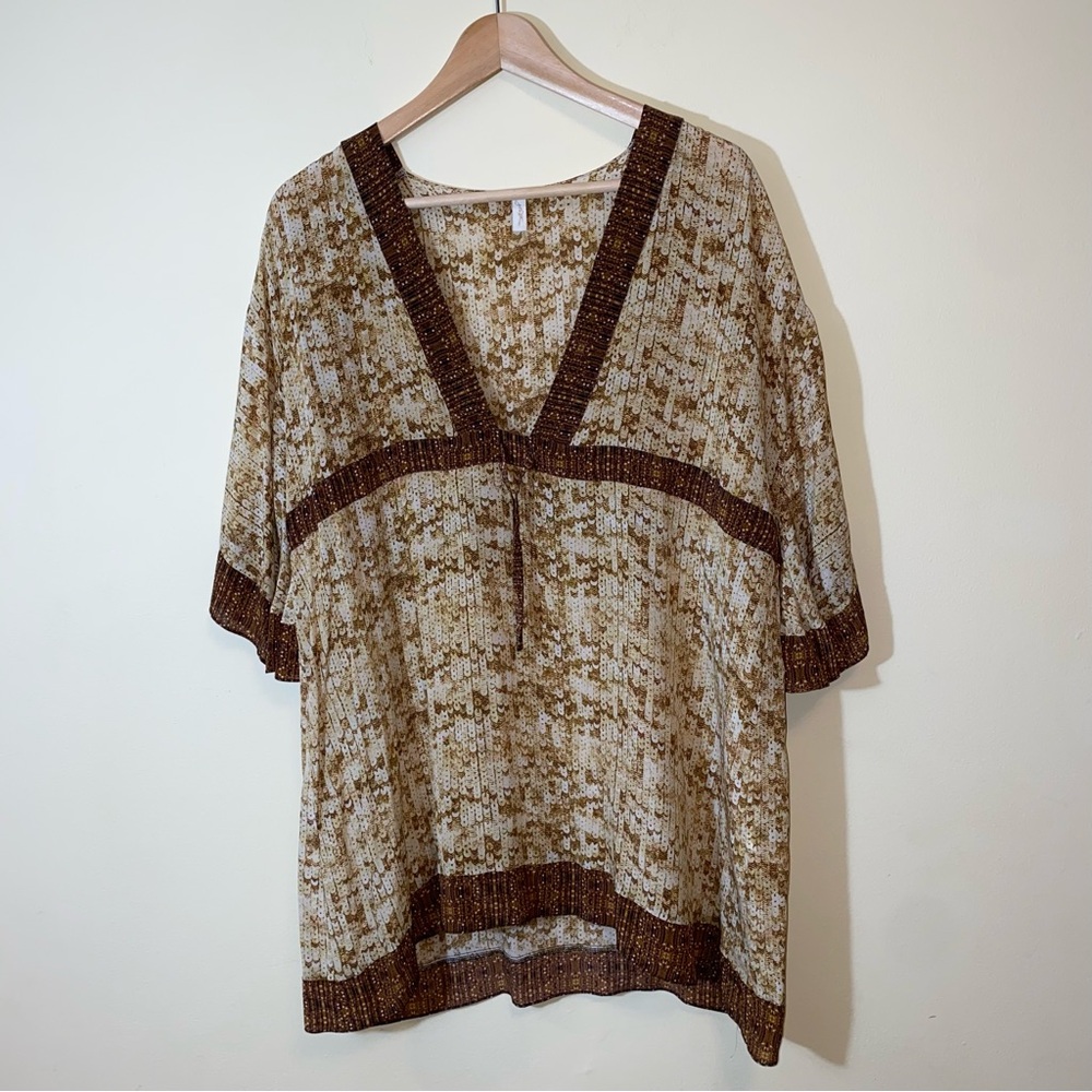 Gottex Tan and Brown Swim Cover-Up - Picture 2 of 7